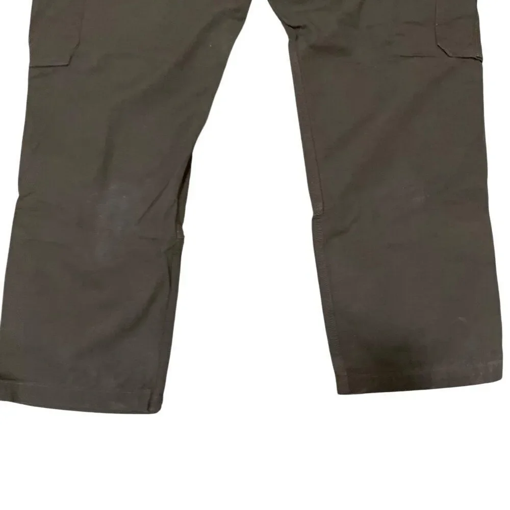 Carhartt B342 DFE Relaxed Fit Ripstop Cargo Work Brown Pants Men's Sz 42x30